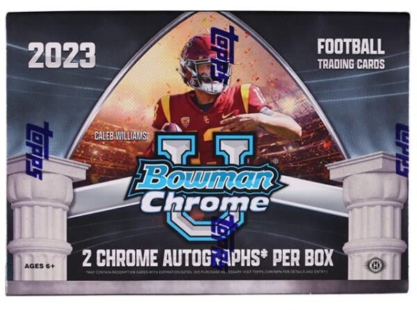 2023 Bowman Chrome University Football Breaker’s Delight Box