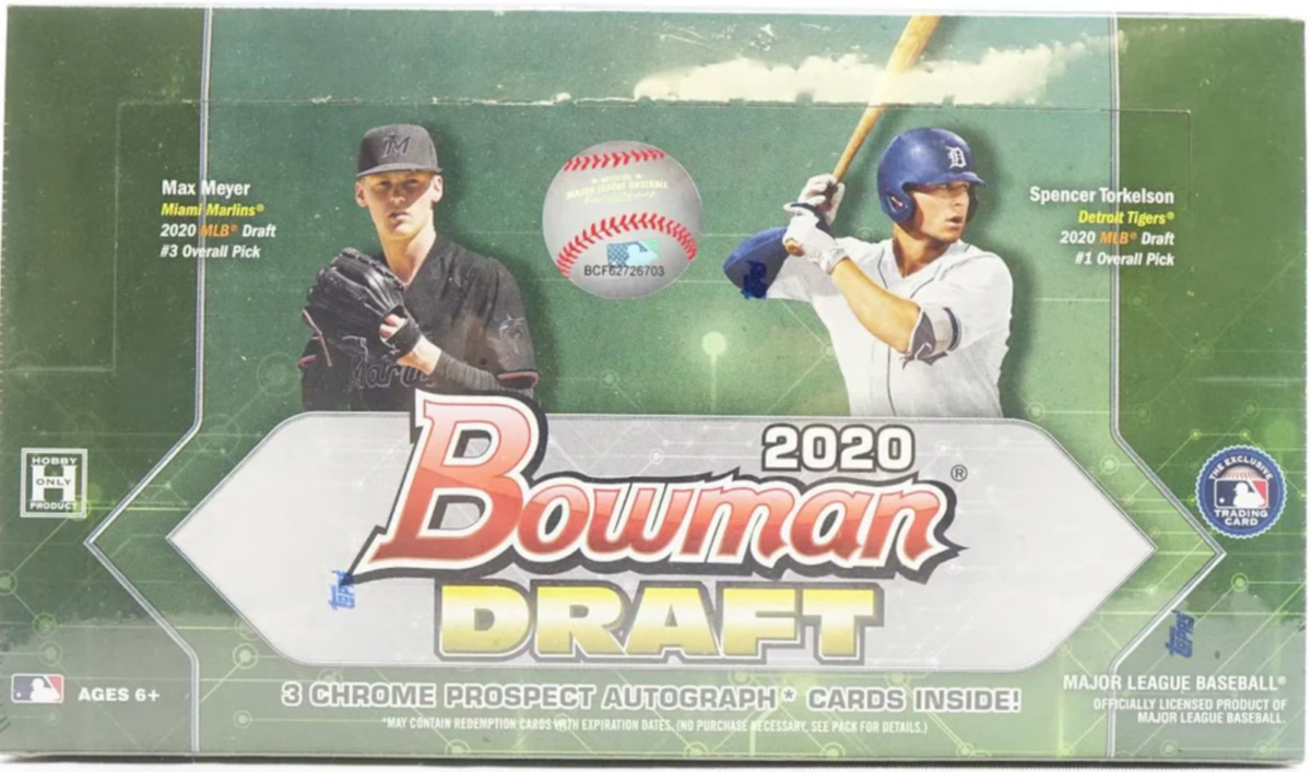 2020 Bowman Draft Baseball Jumbo Hobby Box
