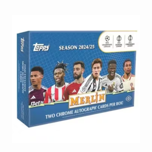 2024/25 Topps Chrome Merlin UEFA Club Competitions Soccer Breaker’s Delight Box
